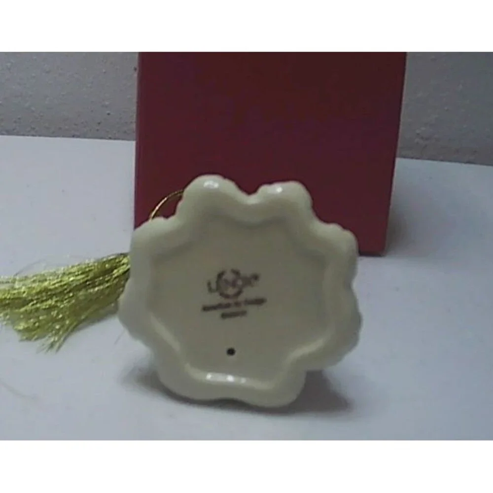 Lenox Porcelain Christmas Tree Very Merry Christmas Ornament 4